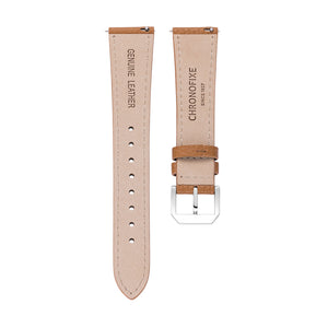 Cognac Brown Grained Leather Strap