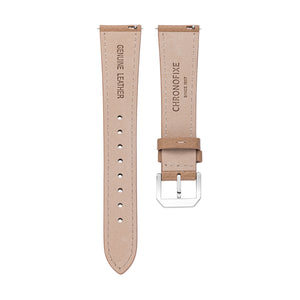 Sand Beige Grained Leather Strap